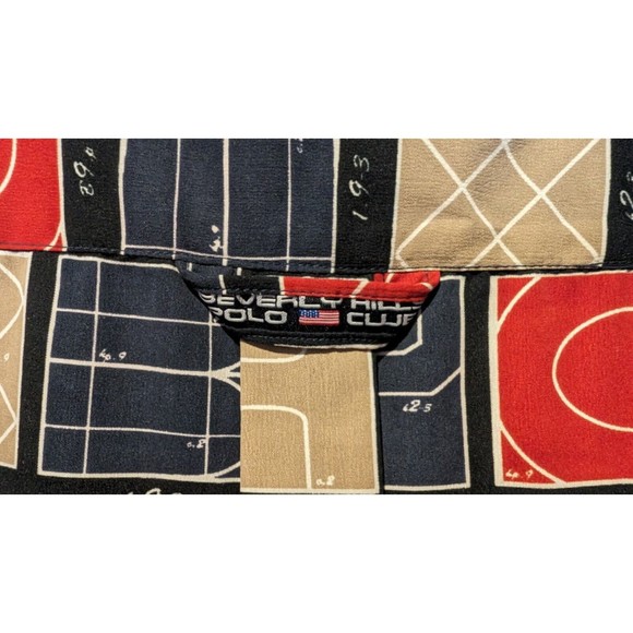 Beverly Hills Polo Club Mens Button Up Short Sleeve Shirt (Fits XL-2XL) - Picture 5 of 9